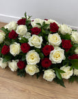 Red & White Rose Spray