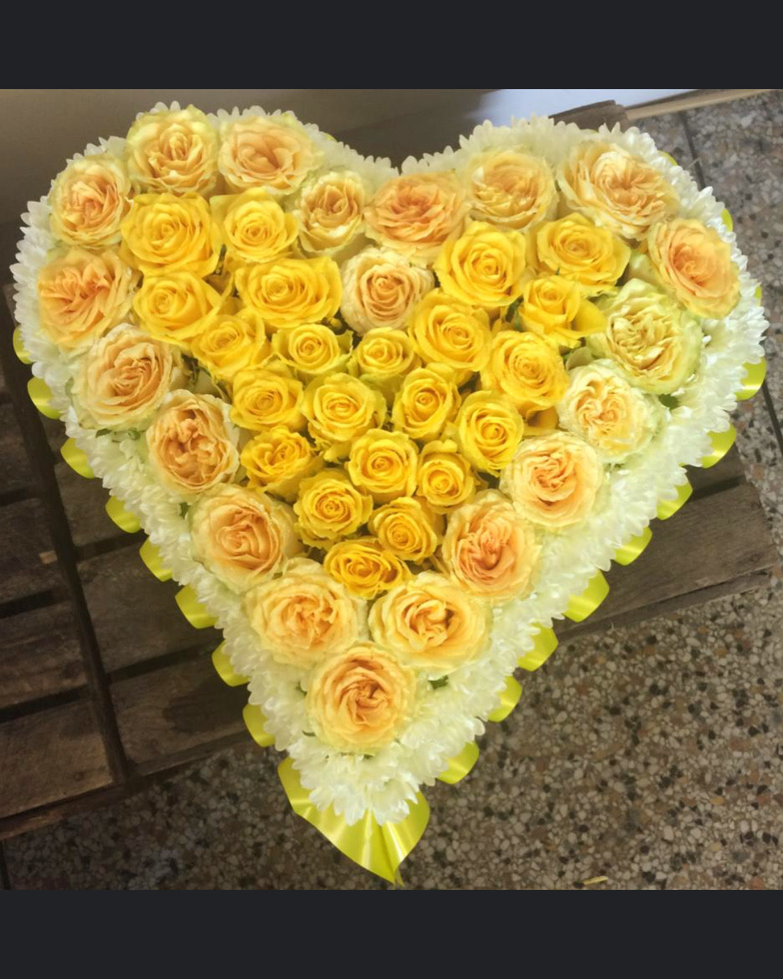 Yellow Rose Heart