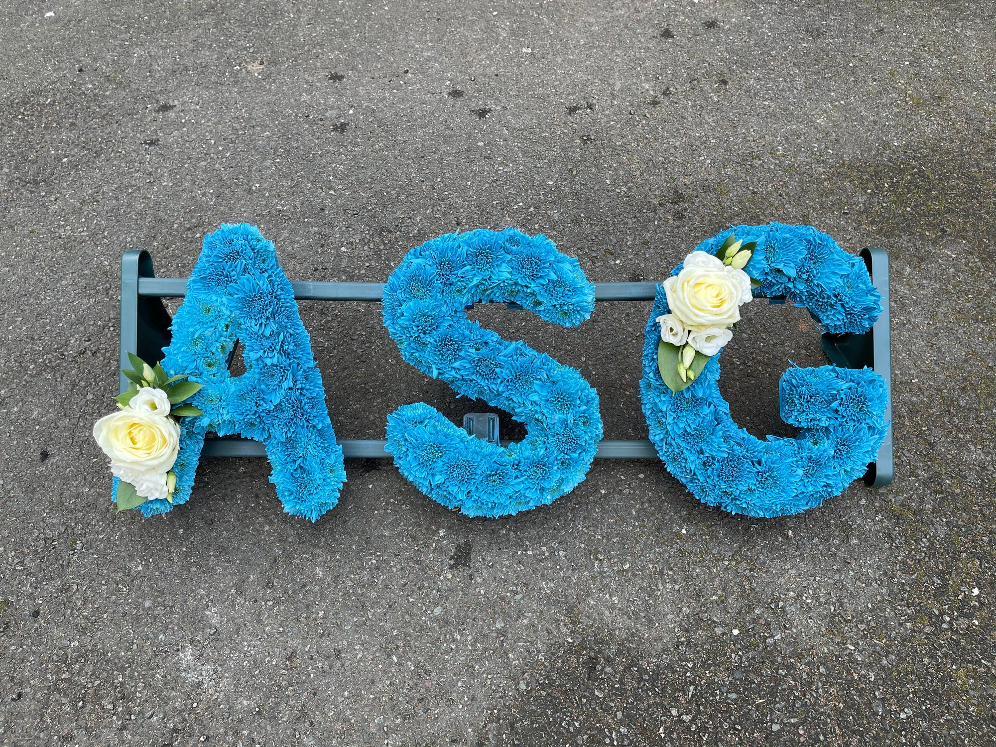 Blue letters
