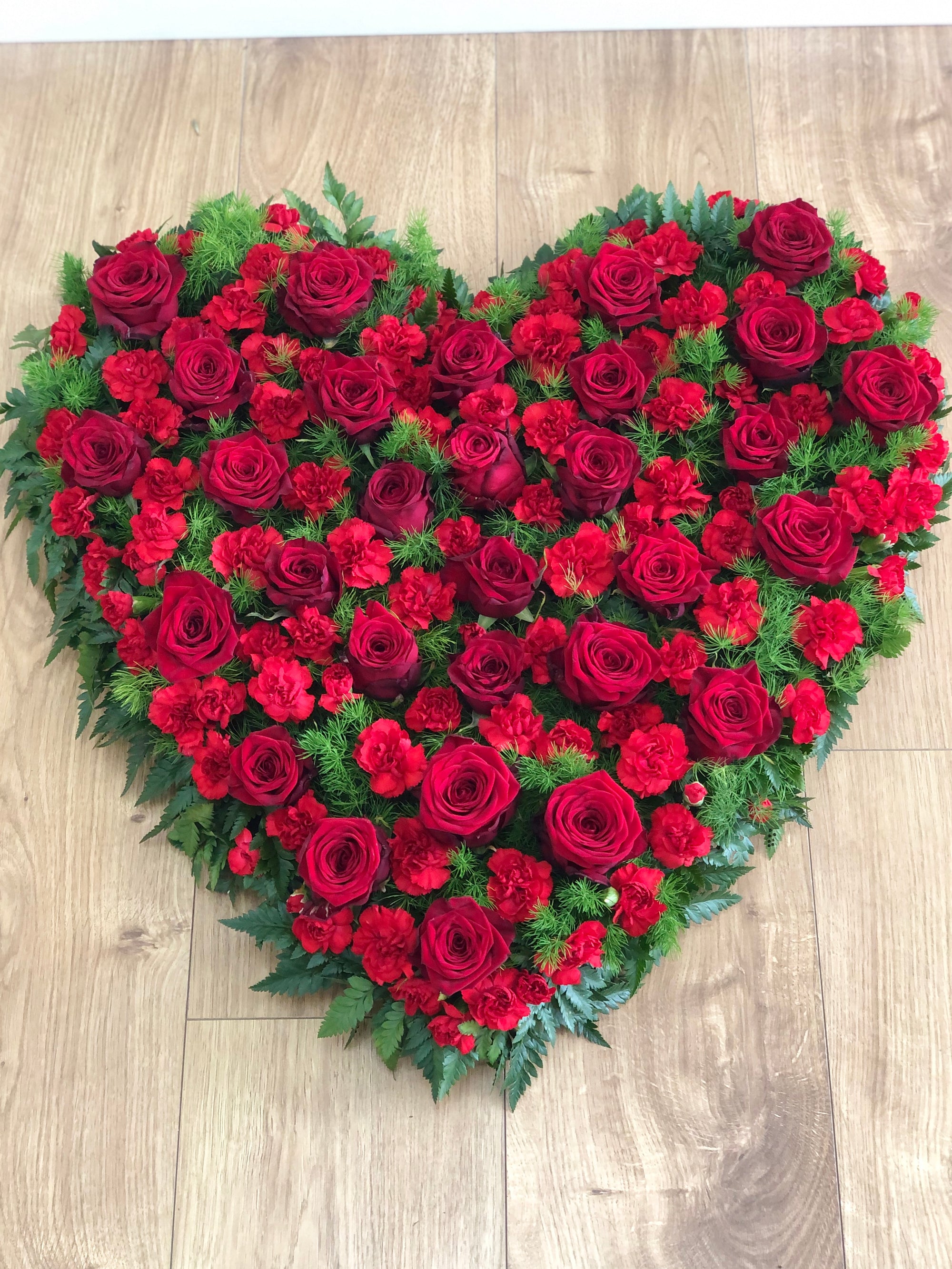 Red Rose &amp; Carnation Heart