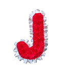 Red Letter with White Ribbon